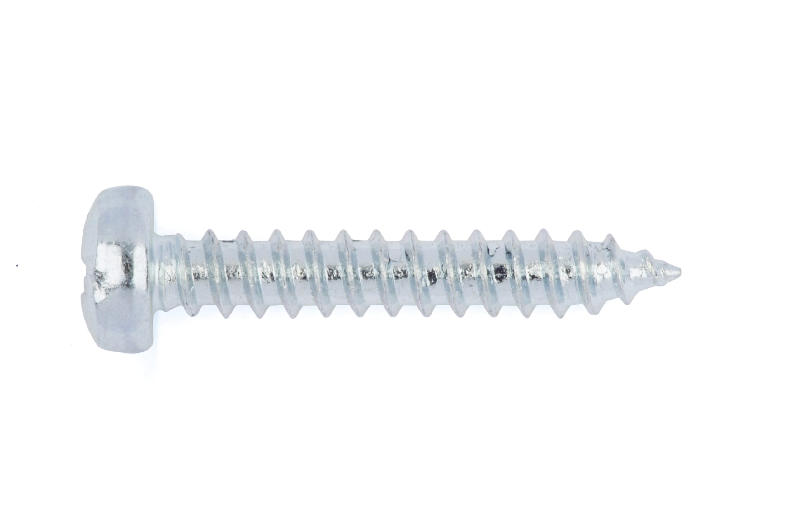 Tornillo rosca chapa, cabeza alomada acero . PH forma C
