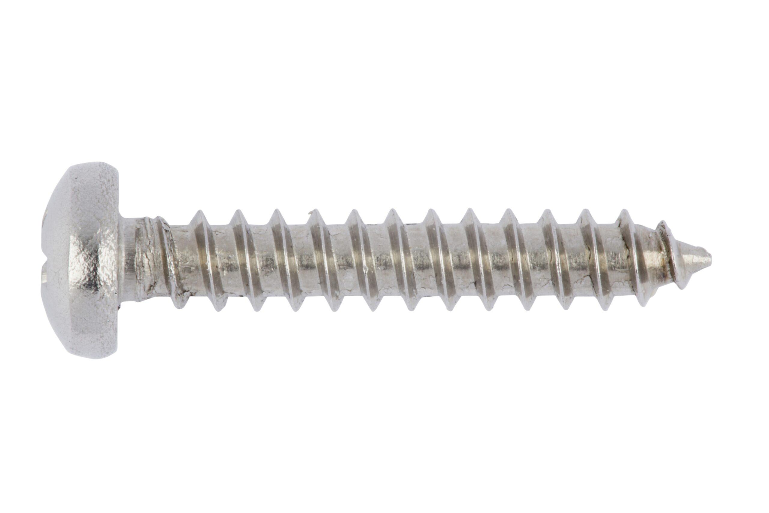 Tornillo rosca chapa, cabeza alomada acero inox. A2, H forma C