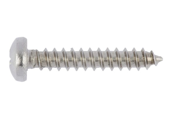 Tornillo rosca chapa, cabeza alomada acero inox. A2, H forma C