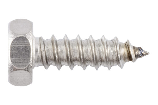 Tornillo rosca chapa, cabeza hexagonal DIN 7976, ac. inox. com. A2, C punta