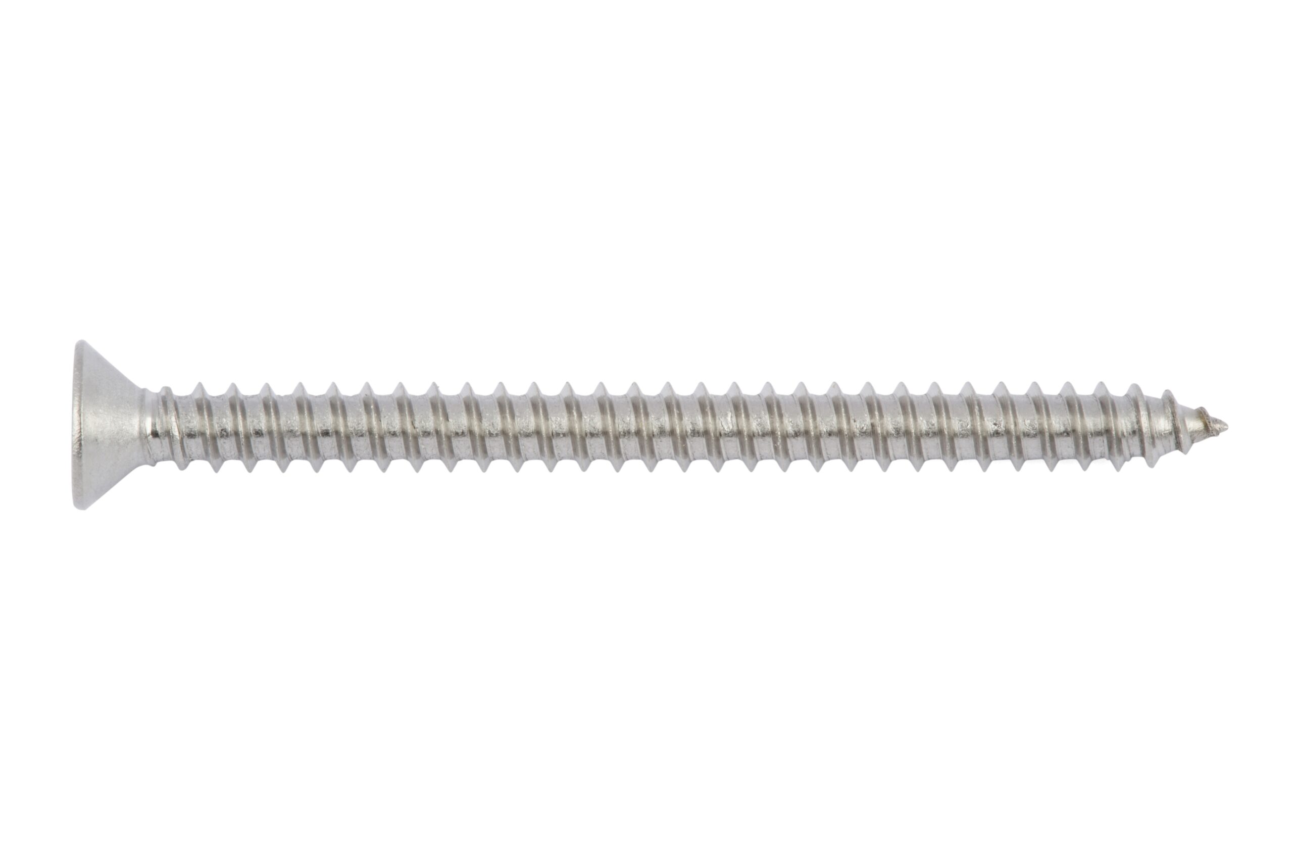 Tornillo rosca chapa, cabeza avellanada DIN 7982 A2 ac. inox. cbza. av. H forma C