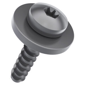 Tornillo con cabeza alomada y collarín