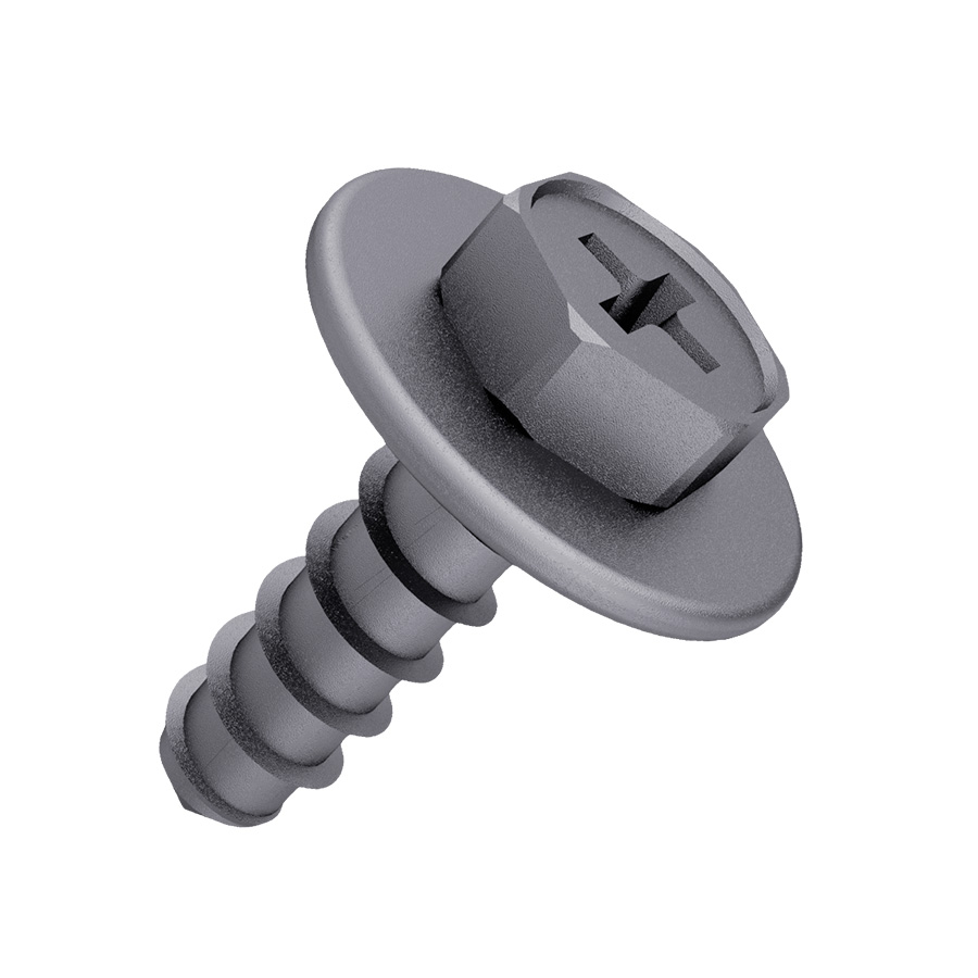 Tornillo con cabeza hexagonal y collarín