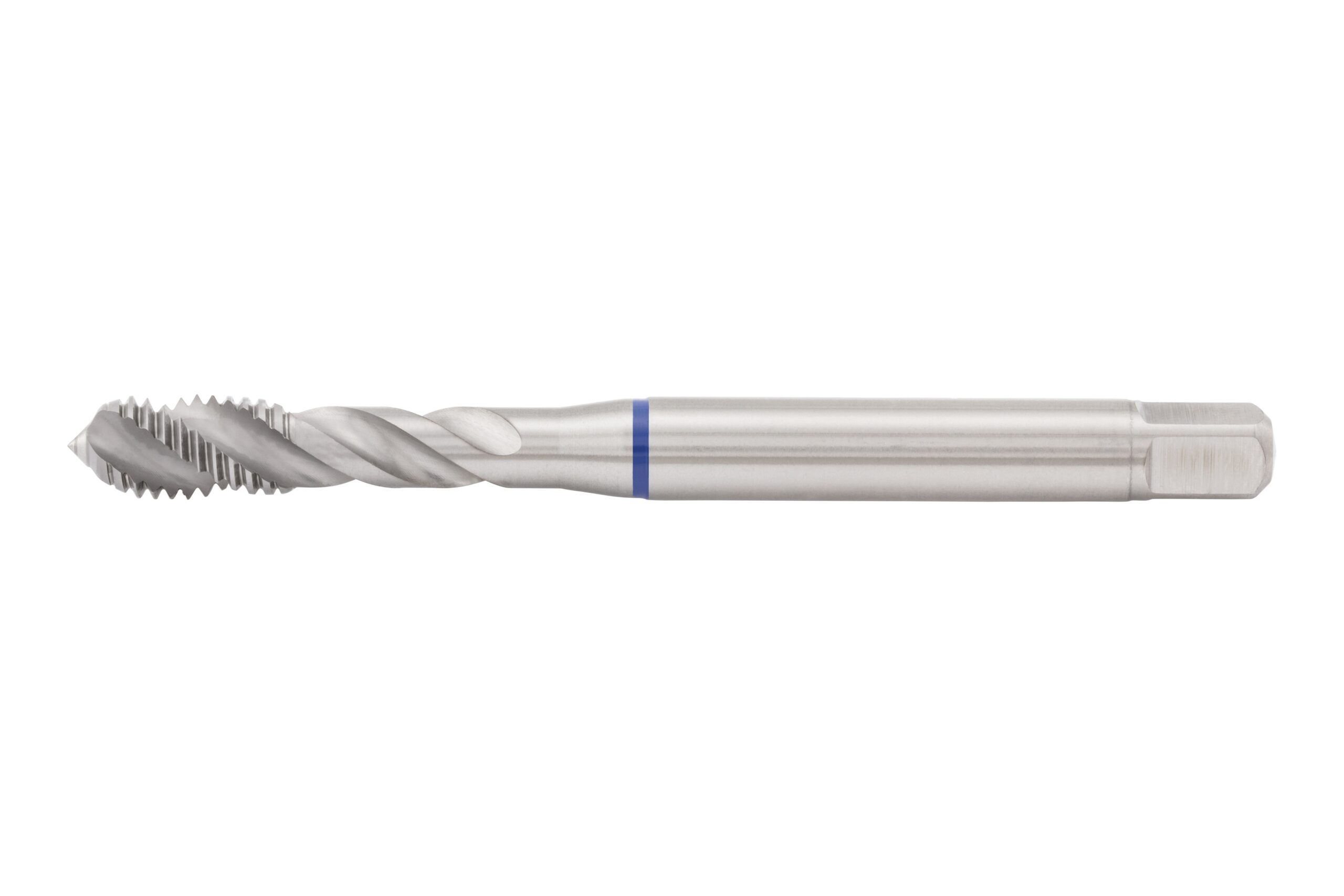 Macho de roscar a máquina HSCo azul forma C