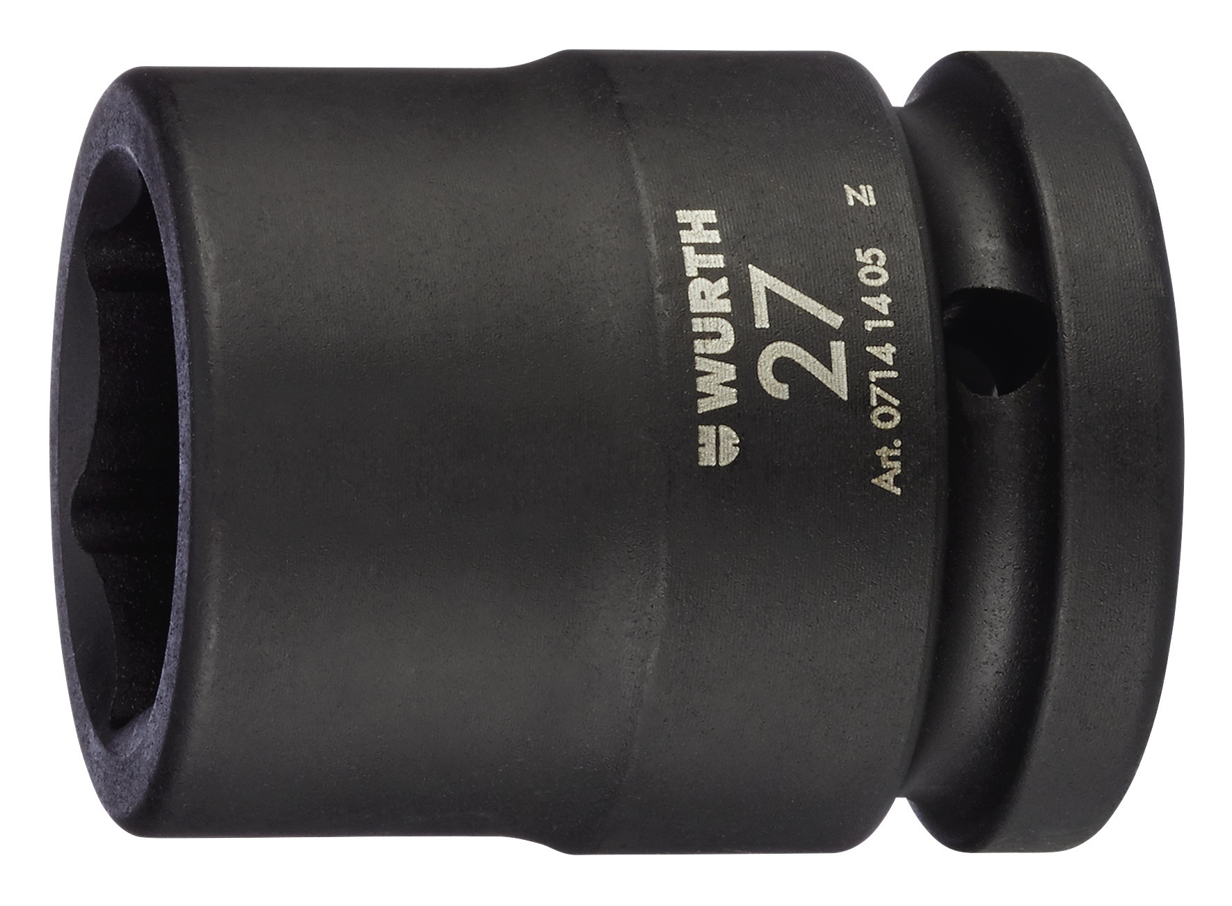 Llave vaso impacto 3/4 pulg. mét., hexag. corta