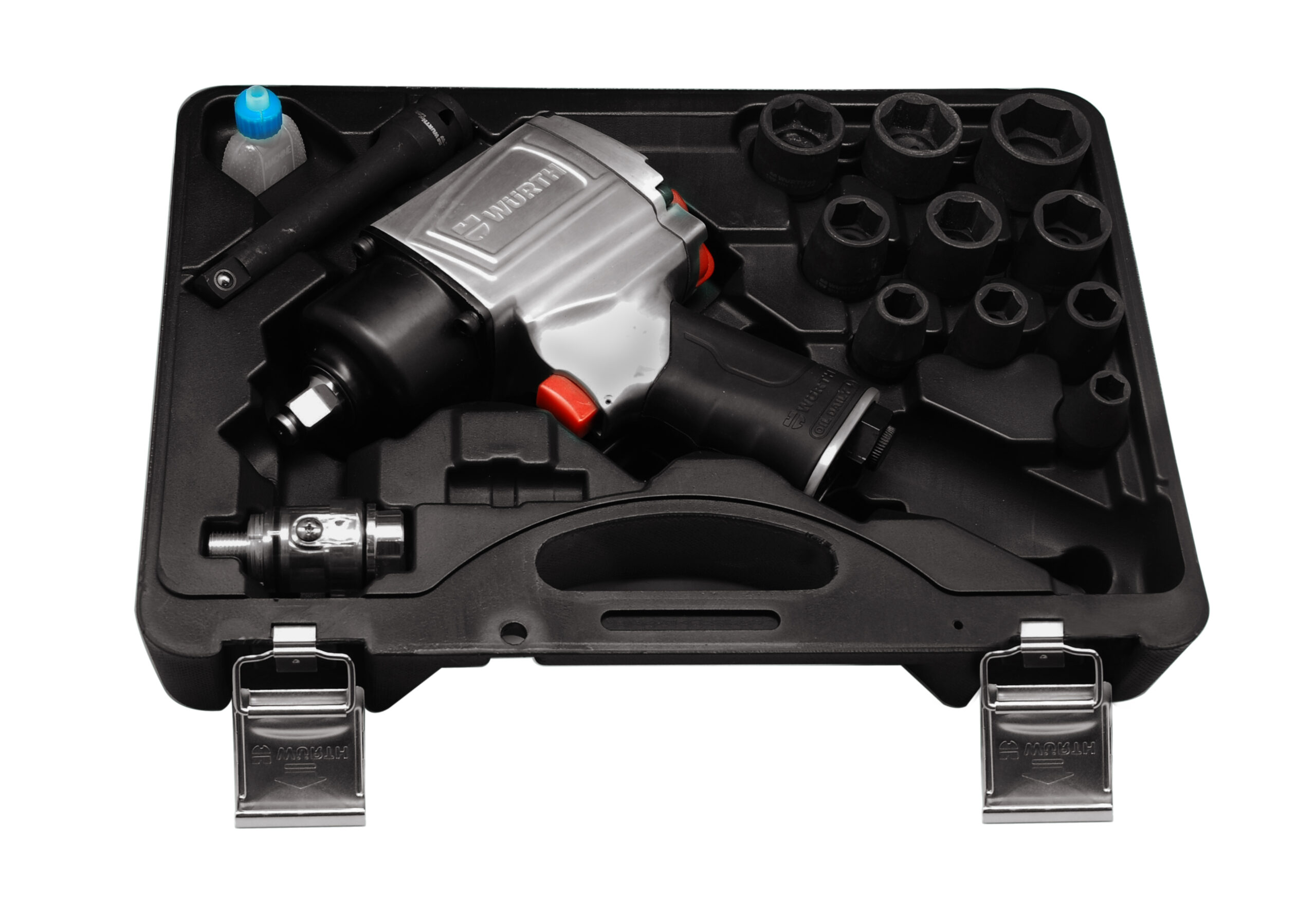 Llave impacto PN DSS Standard 1/2 pulg., set 14 p.