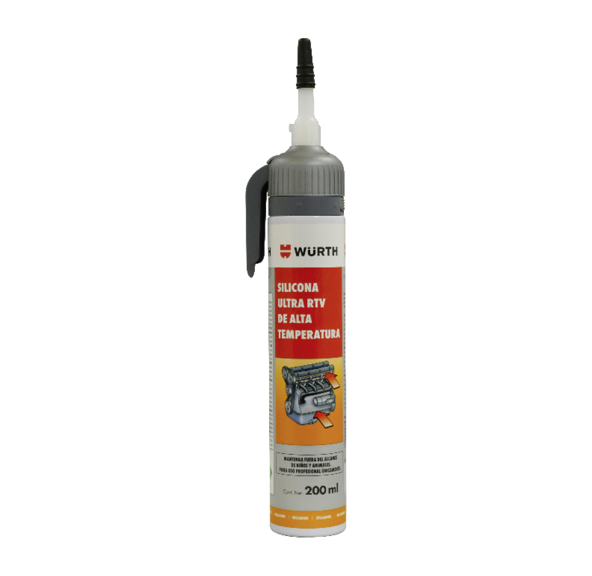 Comp. adh./sell. silicona Ultra RTV con gatillo